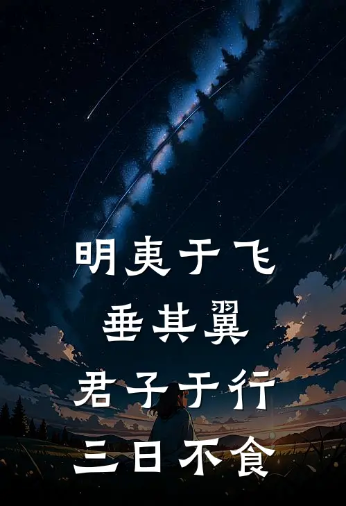 明夷于飞垂其翼,君子于行三日不食