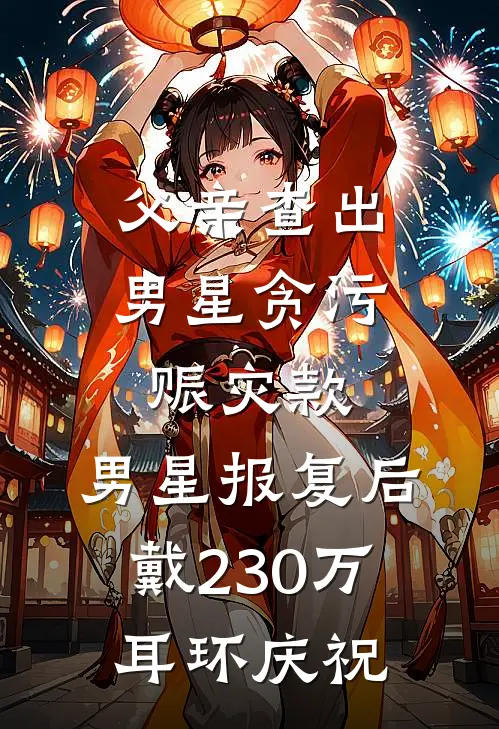 父亲查出男星贪污赈灾款，男星报复后戴230万耳环庆祝